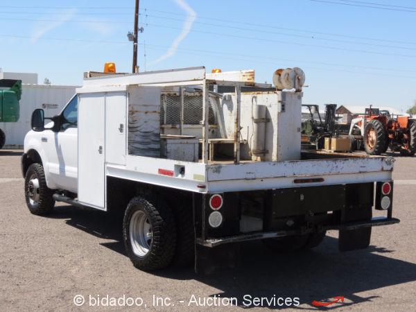 2006 Ford F350 4×4 Flatbed Utility Service Truck