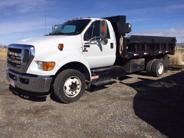 low miles 2015 Ford F650 dump truck