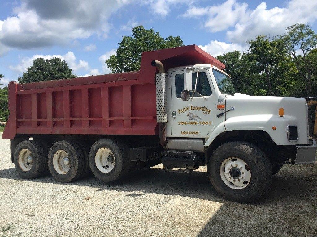 no issues 1997 International 2674 tri axle dump truck for sale