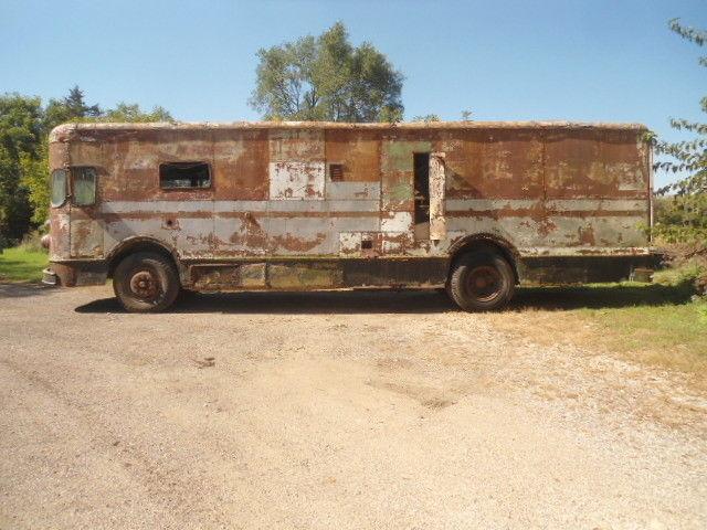last year 1958 Fageol Twin Coach Highway Postal truck