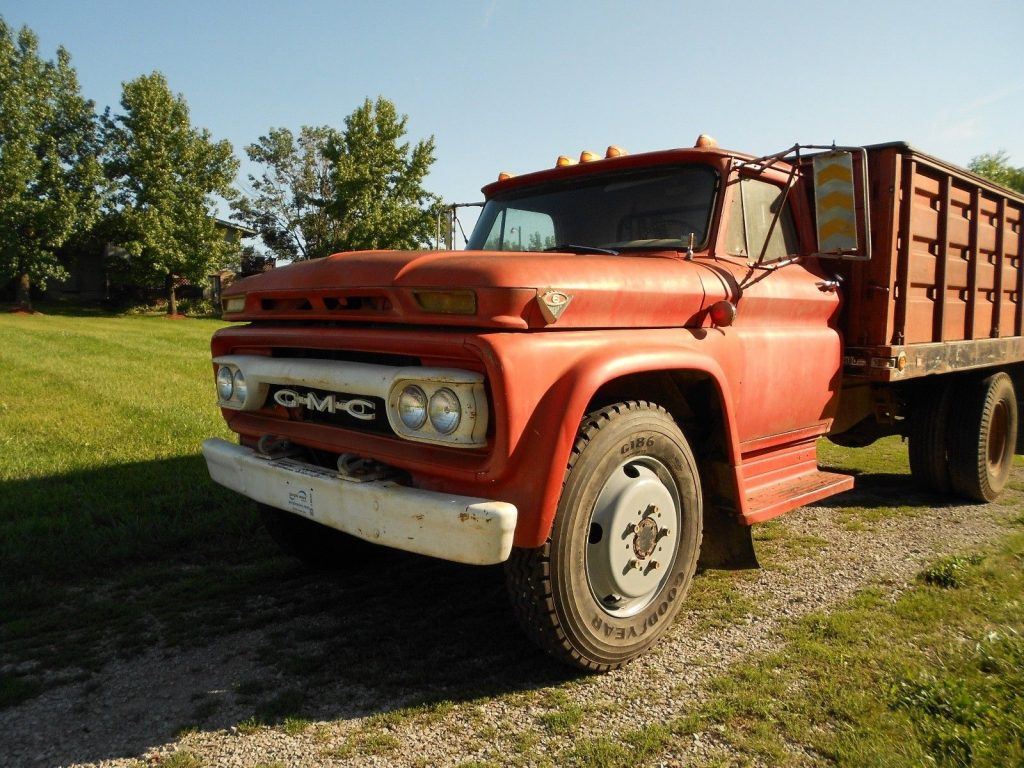 solid 1966 GMC C60 dump truck