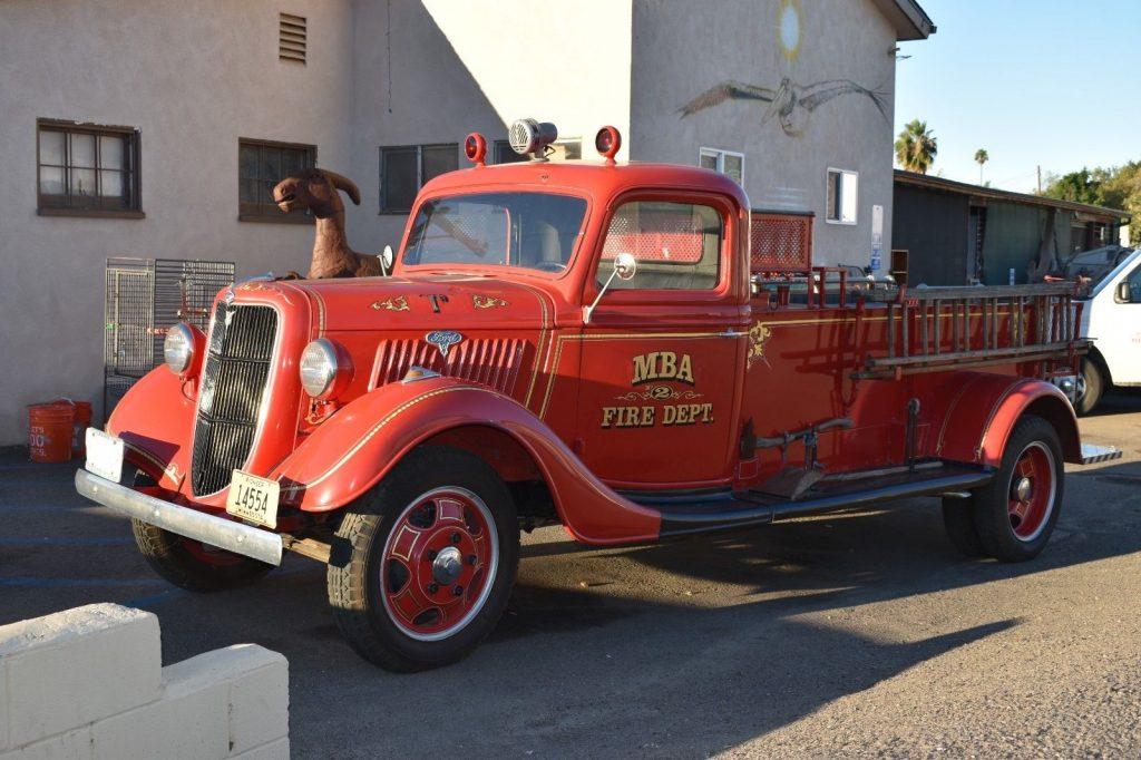 very nice 1935 Ford Fire Truck