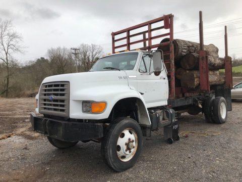 super clean 1994 Ford F750 4&#215;4 log truck for sale