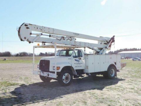 solid 1998 Ford F Series bucket truck for sale