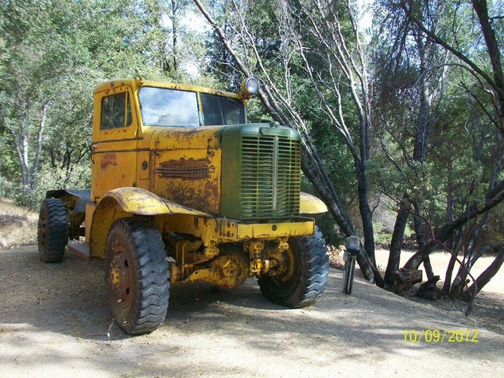 former snow blower 1959 Oshkosh W 1700 truck