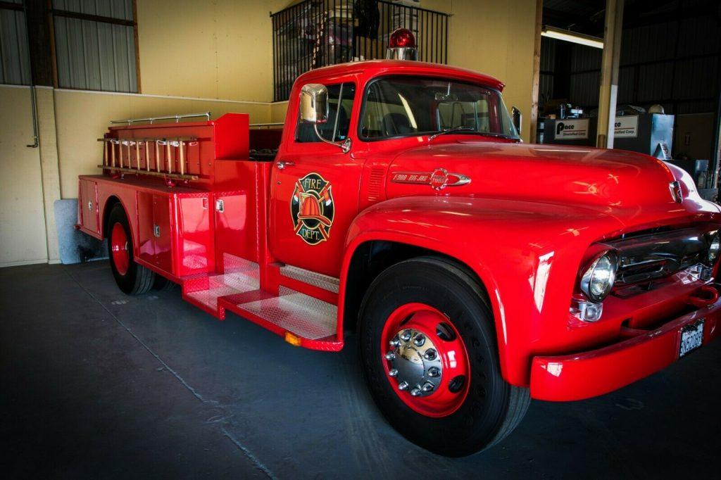 customized 1956 Ford F900 Big Job fire truck