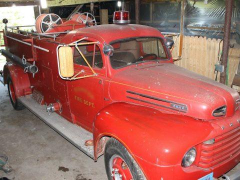 project 1950 Ford F7 fire truck for sale