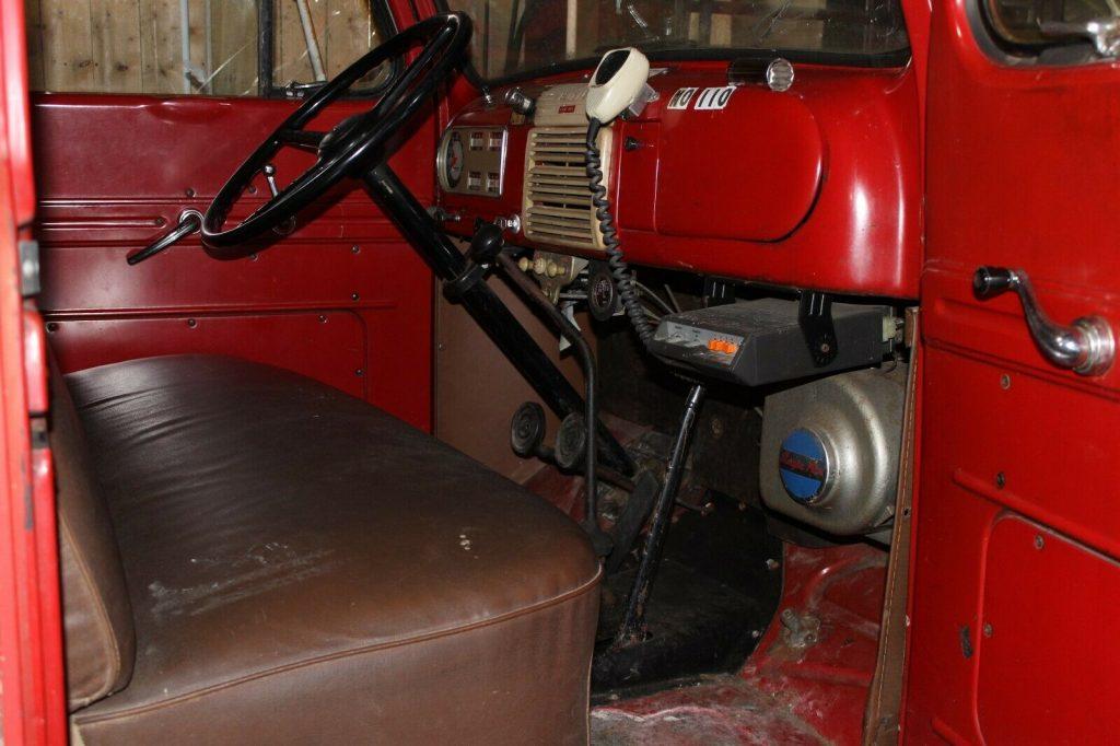 project 1950 Ford F7 fire truck