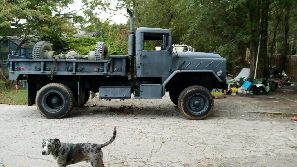 recently bobbed 1985 AM General M932 military truck