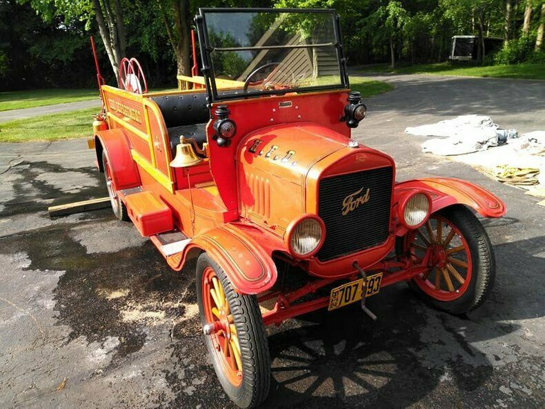rare vintage 1924 Ford Model T fire truck