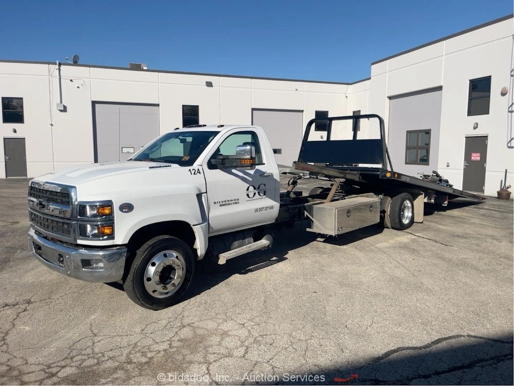 2023 Chevrolet 6500hd 20′ Century Roll Back Tilt Bed Truck Winch A/R Bidadoo
