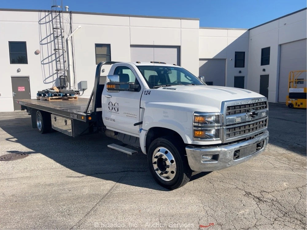 2023 Chevrolet 6500hd 20′ Century Roll Back Tilt Bed Truck Winch A/R Bidadoo