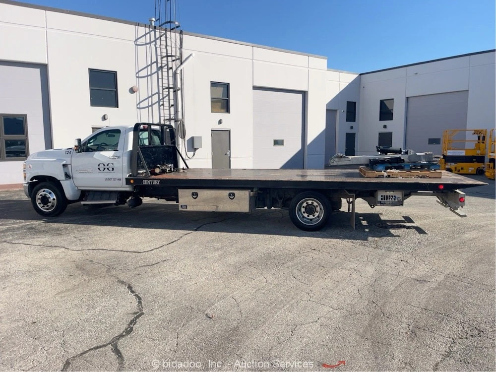 2023 Chevrolet 6500hd 20′ Century Roll Back Tilt Bed Truck Winch A/R Bidadoo