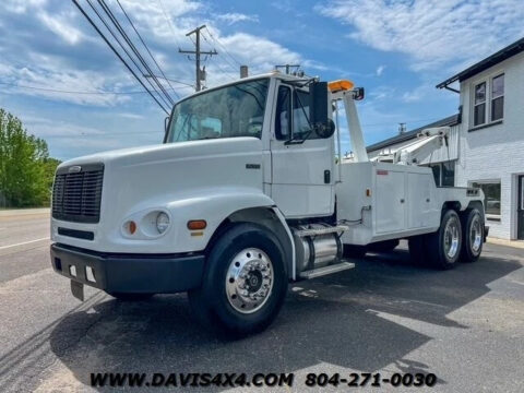 1998 Freightliner Fl112 25 Ton Wrecker T2025 Tow Truck 14005 Miles White 10.8 for sale