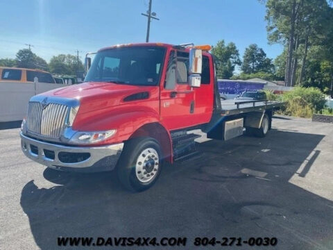 2007 International Durastar Extended Cab Flatbed Rollback Tow Truck 411326 Miles for sale