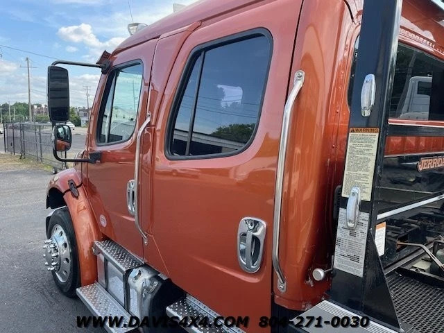 2016 Freightliner M2 Crew Cab Flatbed Rollback Tow Truck 477988 Miles Orange