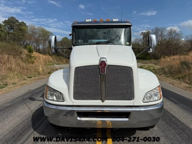 2016 Kenworth T370 Equipment Rollback Flatbed Hauler 263262 Miles White