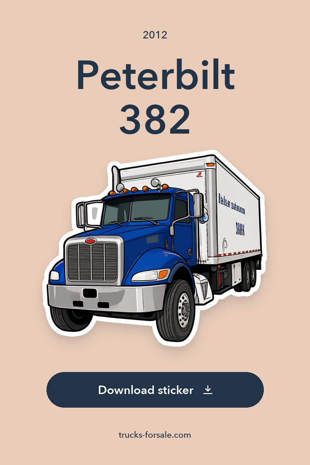 2012 Peterbilt 382 – Lube Delivery Truck 24’ Box, Hydraulic Pumping System sticker preview